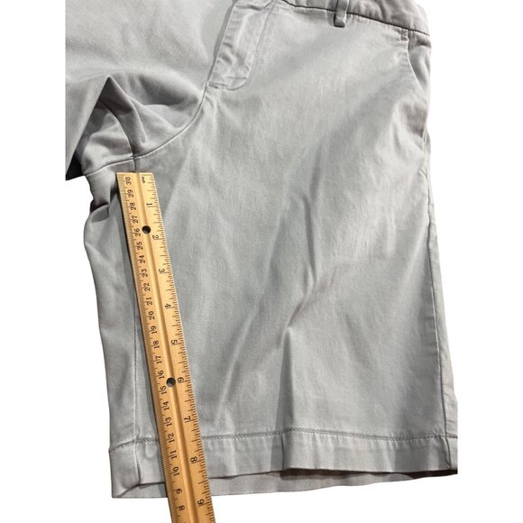 Perry Ellis Mens Light Gray Casual Shorts Size 34 Cotton Blend Classic Fit 74i - Picture 5 of 6